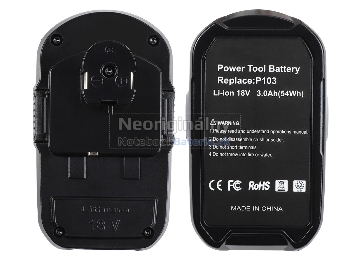 Náhradná batéria pre Ryobi P109