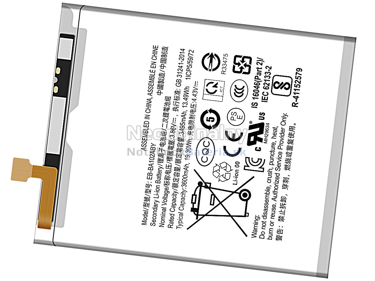 Náhradná batéria pre Samsung EB-BA102ABY