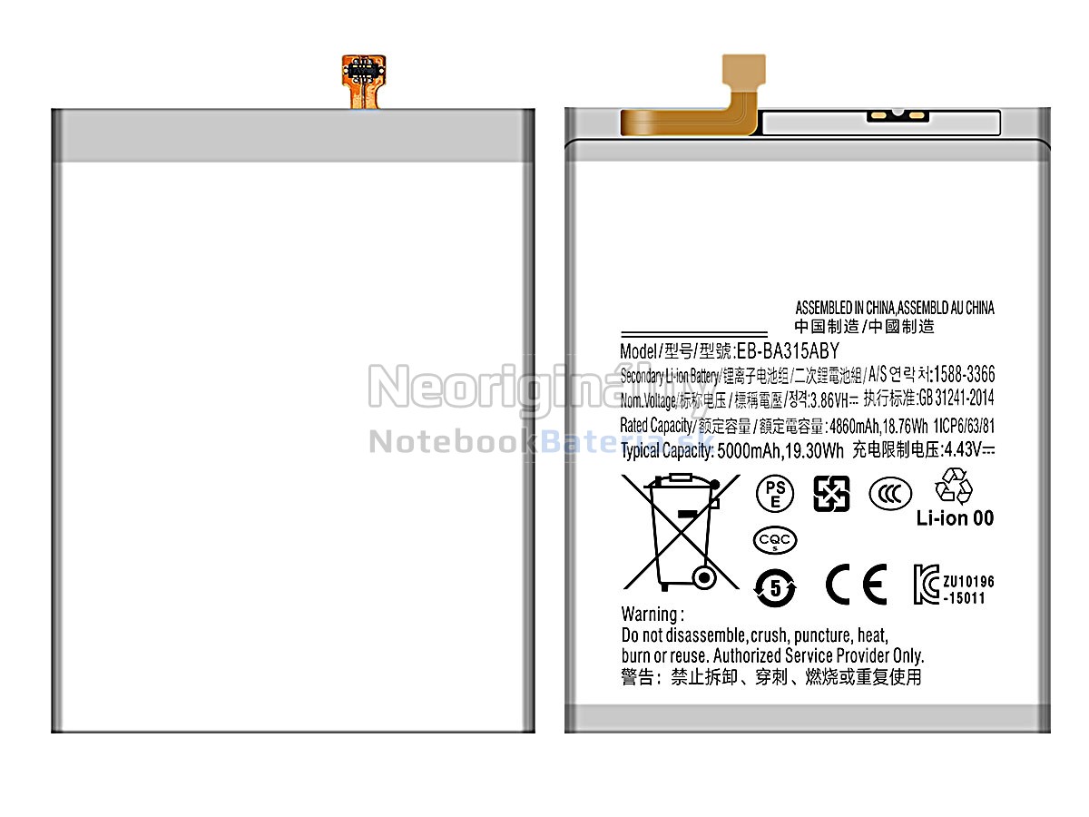 Náhradná batéria pre Samsung A22