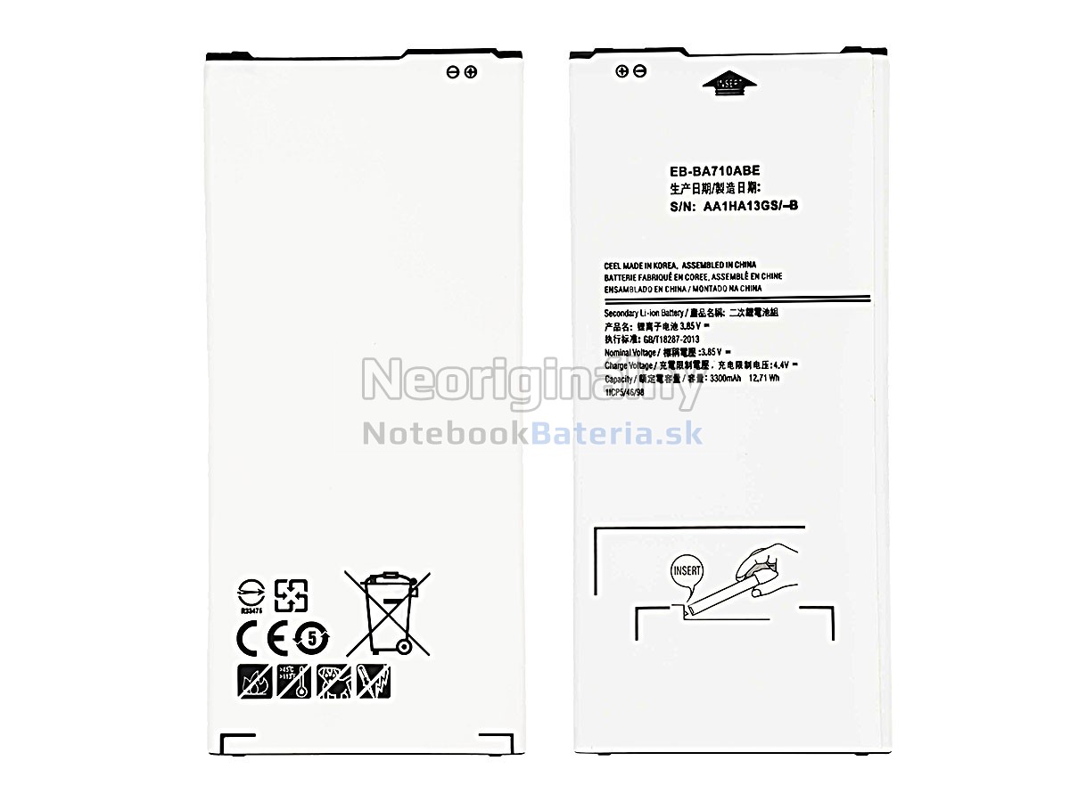 Náhradná batéria pre Samsung GALAXY A7 2016