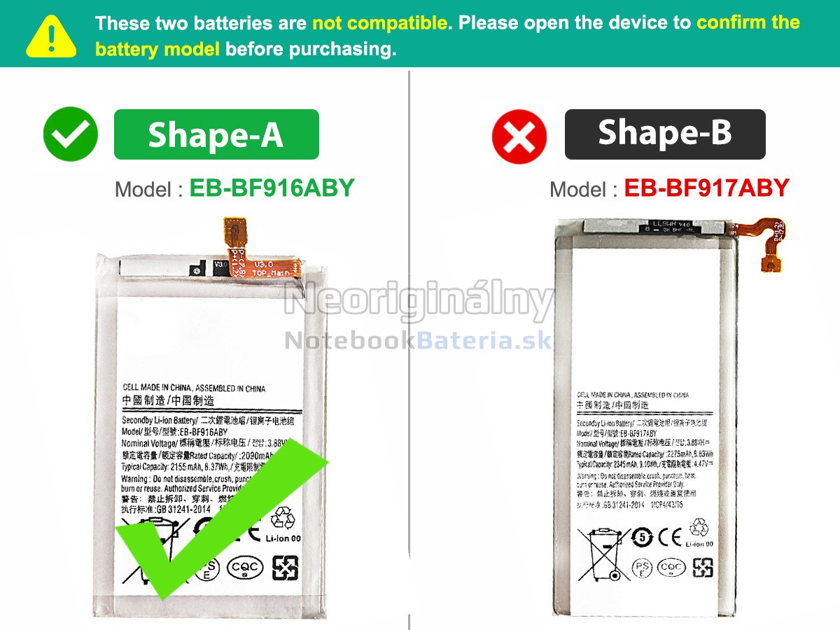 Náhradná batéria pre Samsung Z FOLD2 5G