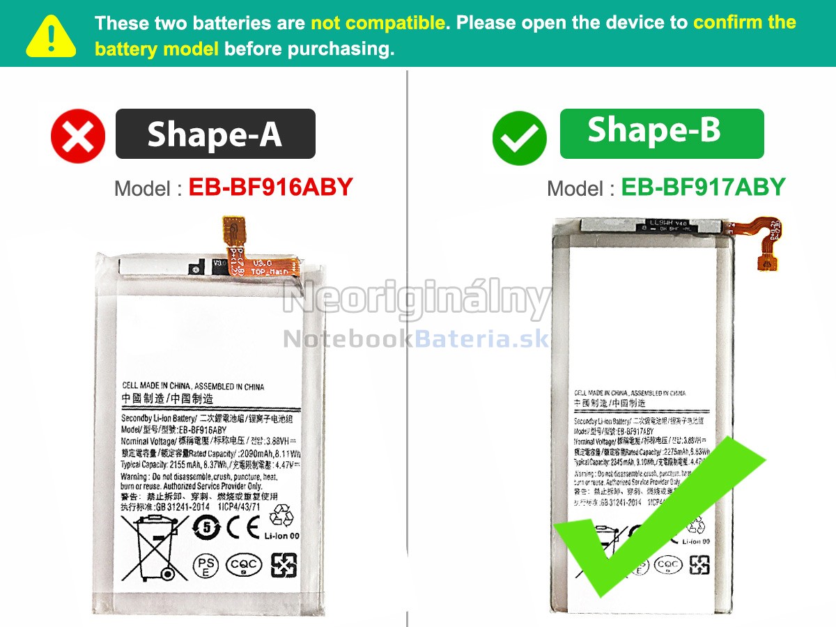 Náhradná batéria pre Samsung Z FOLD2 5G