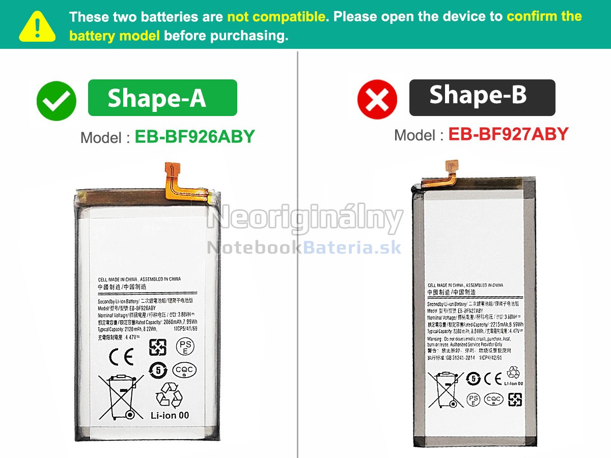 Náhradná batéria pre Samsung GALAXY Z FOLD 3 5G 7.6INCH SM-F9260