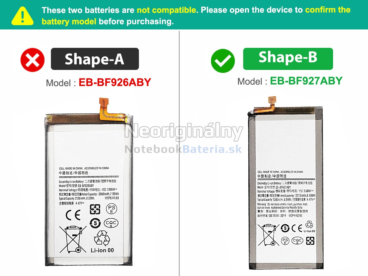 Náhradná batéria pre Samsung GALAXY Z FOLD 3 5G 7.6INCH SM-F9260