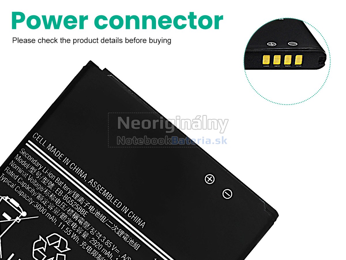 Náhradná batéria pre Samsung EB-BG525BBE