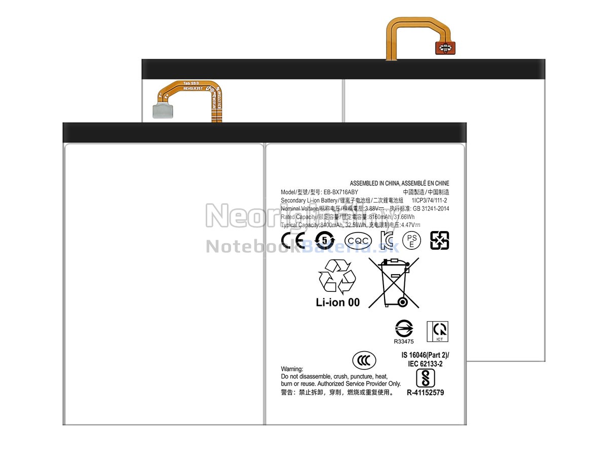 Náhradná batéria pre Samsung EB-BX716ABY
