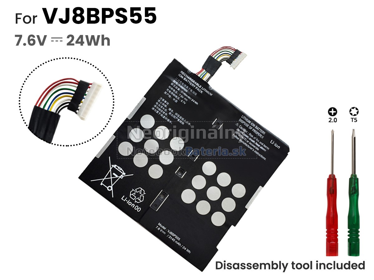 Náhradná batéria pre Sony VJ8BPS55