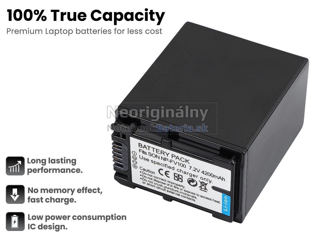 Náhradná batéria pre Sony HDR-CX106E