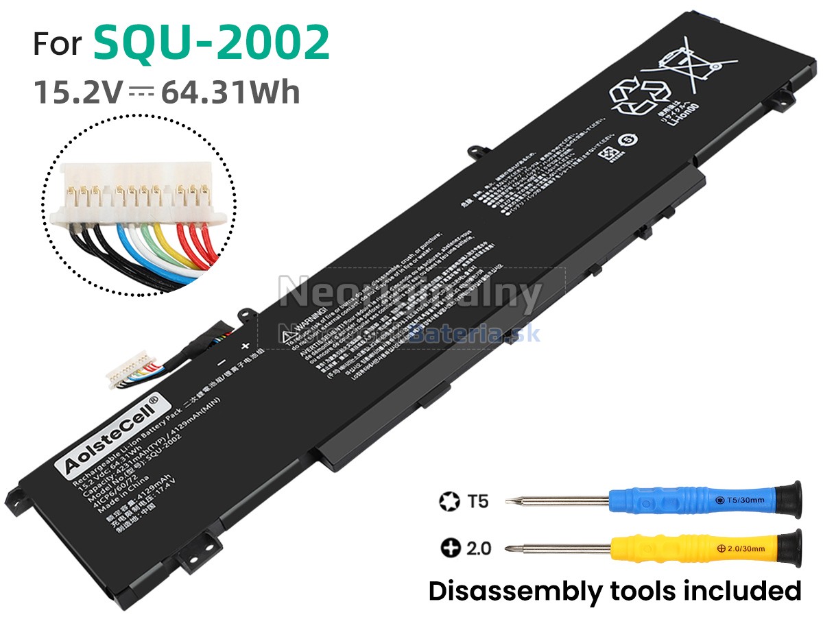 Náhradná batéria pre Thunderobot SQU-2002(4ICP6/60/72)