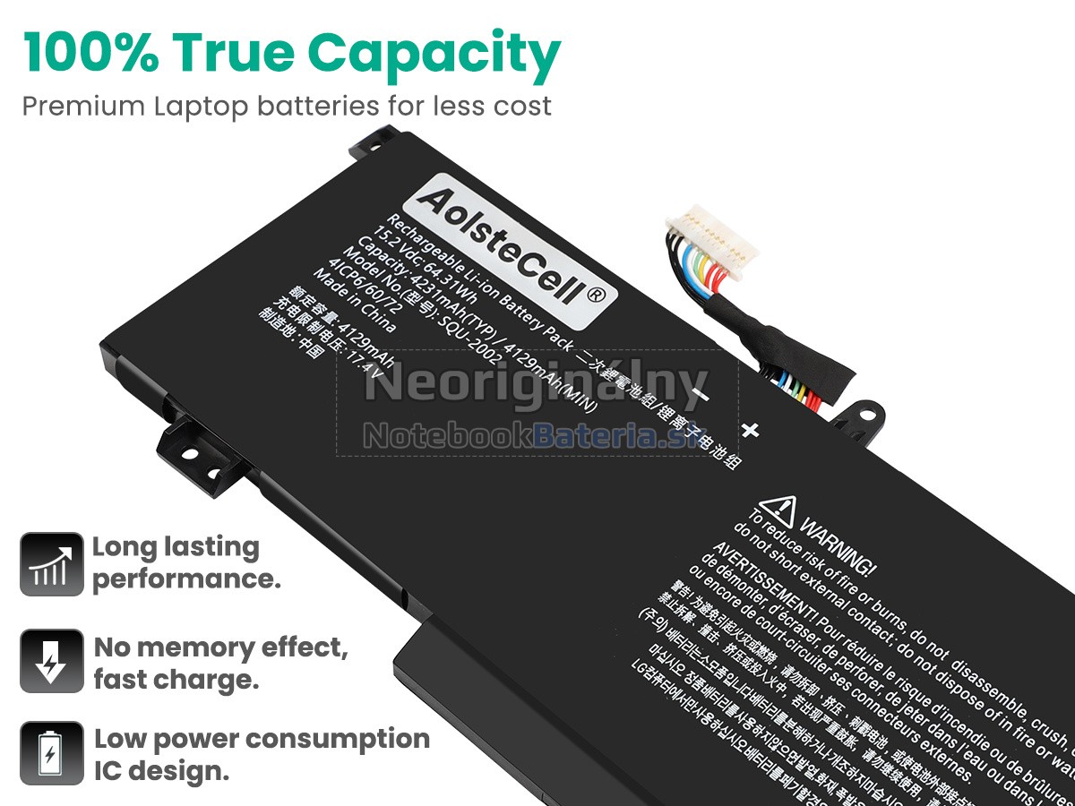 Náhradná batéria pre Thunderobot SQU-2002(4ICP6/60/72)