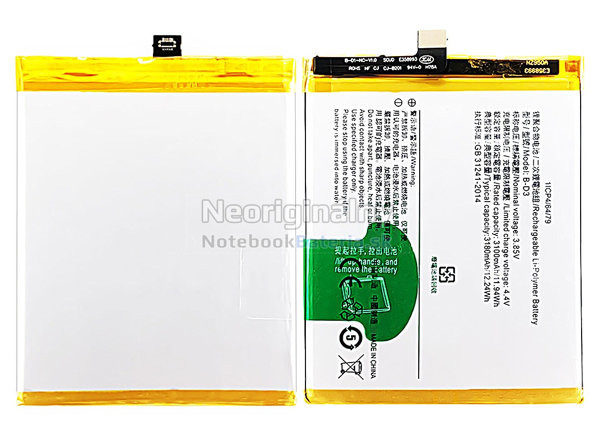 Náhradná batéria pre Vivo B-D3