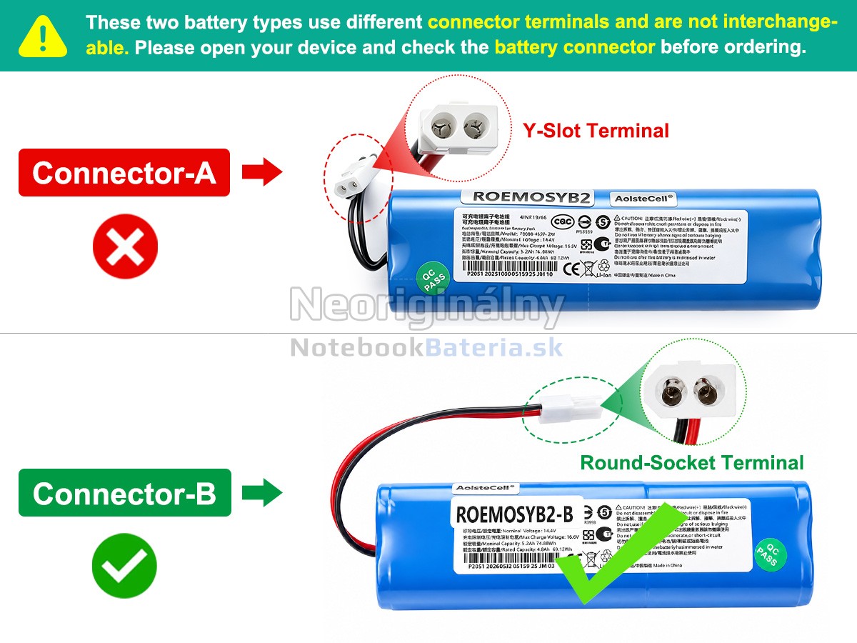 Náhradná batéria pre XiaoMi ROEMO SYB2