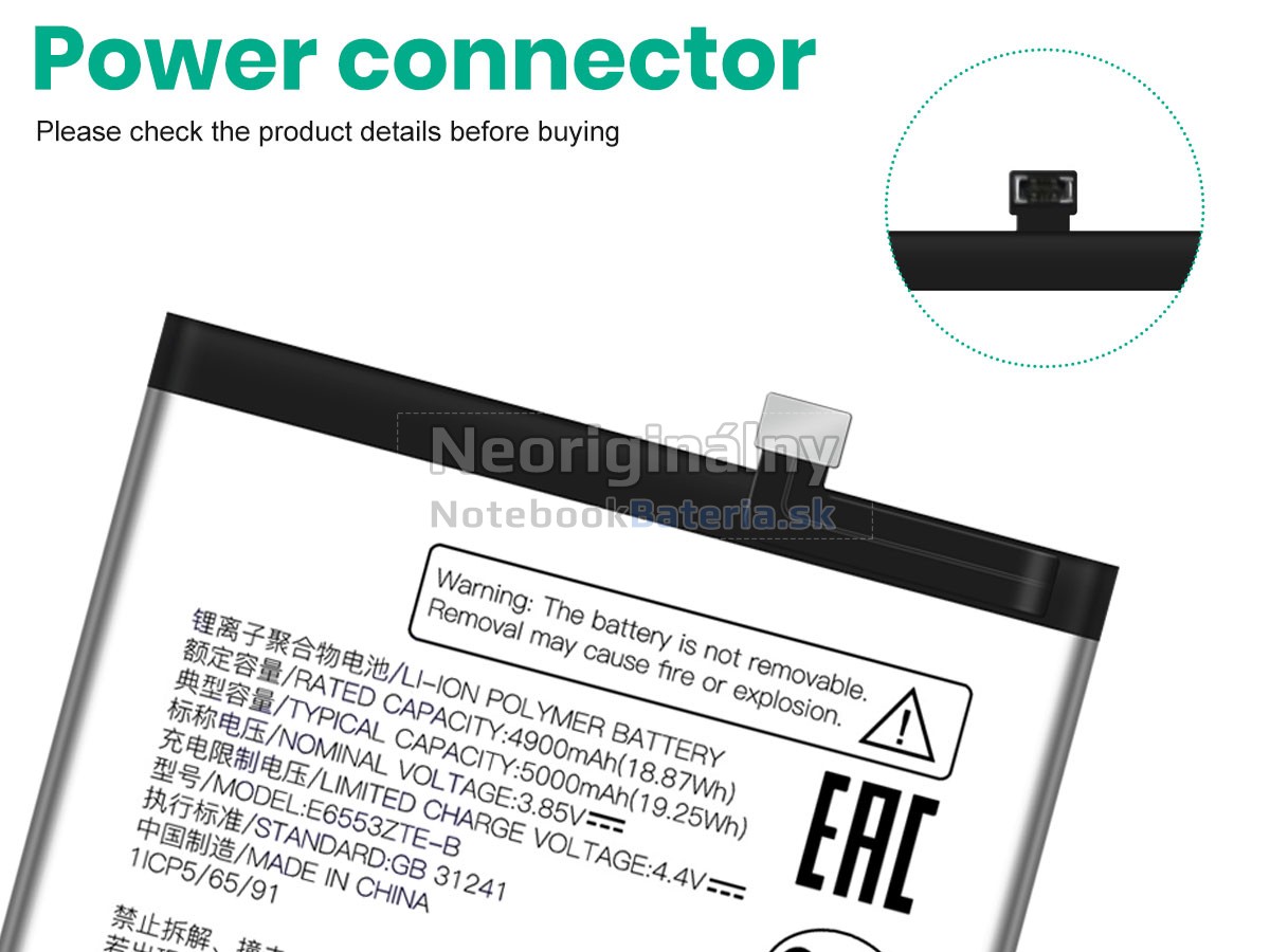 Náhradná batéria pre ZTE E6553ZTE-B