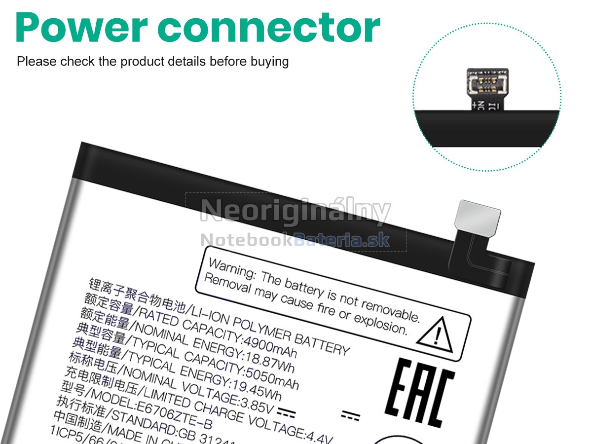 Náhradná batéria pre ZTE E6706ZTE-B