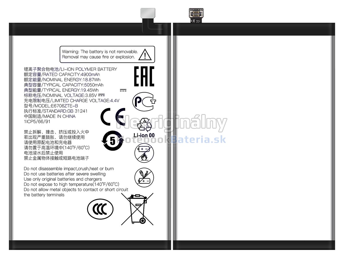 Náhradná batéria pre ZTE E6706ZTE-B