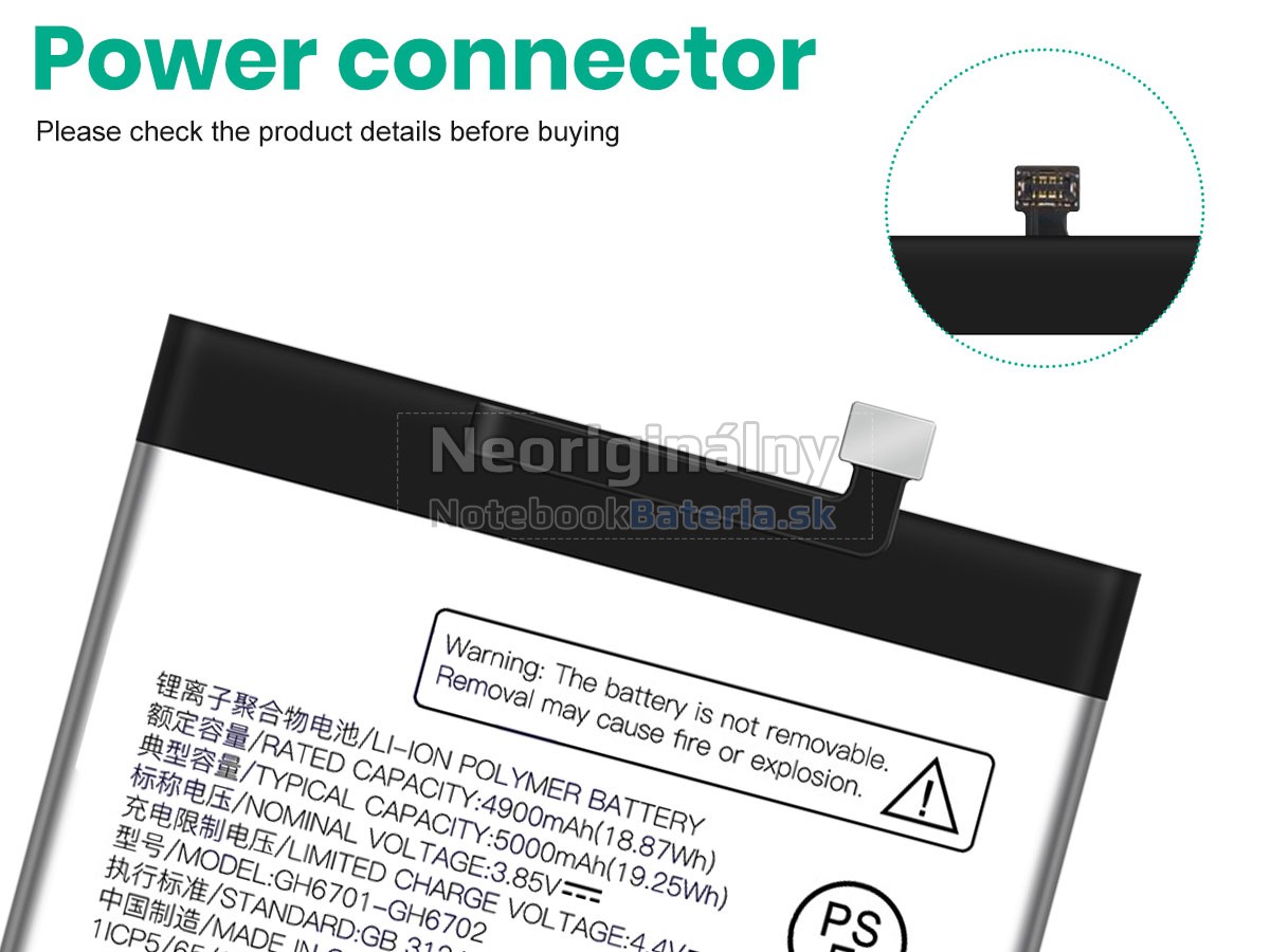 Náhradná batéria pre ZTE GH6701-GH6702
