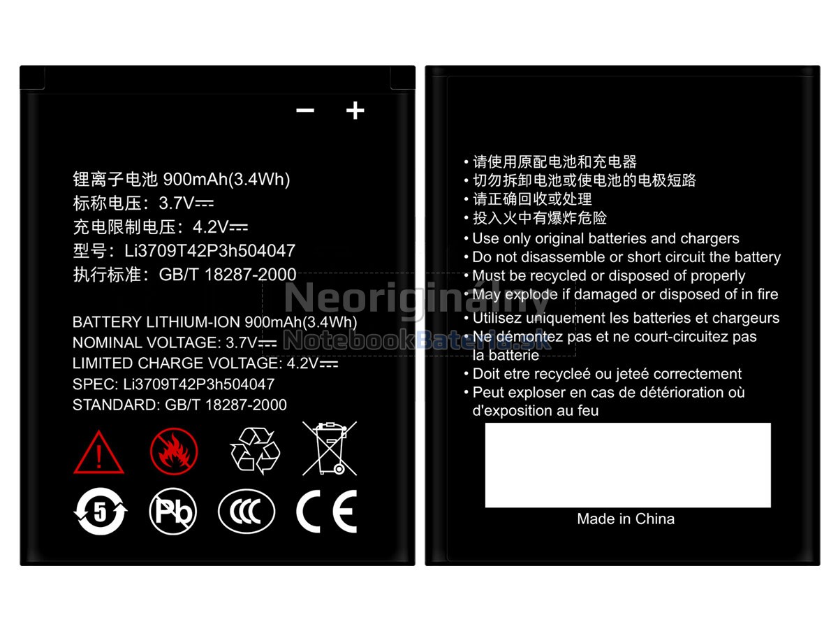 Náhradná batéria pre ZTE X930