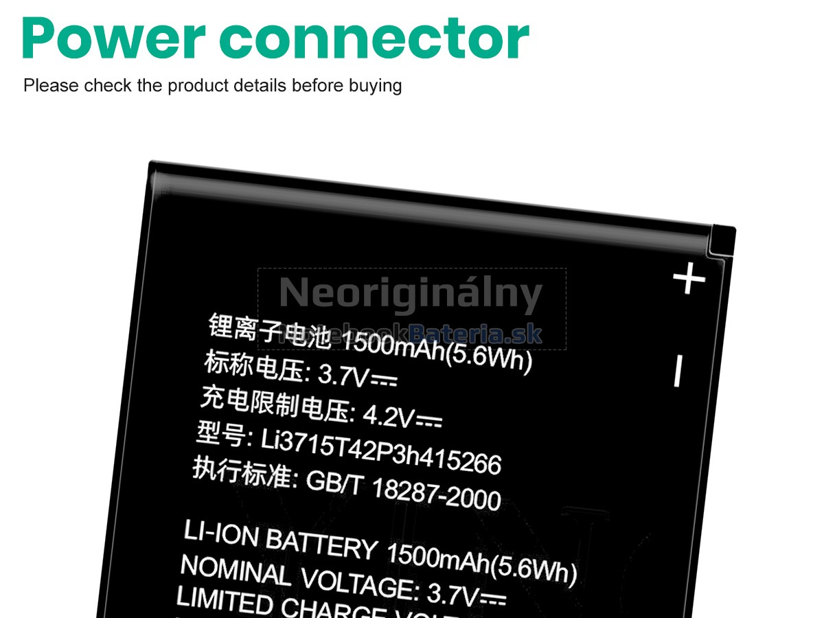 Náhradná batéria pre ZTE N780