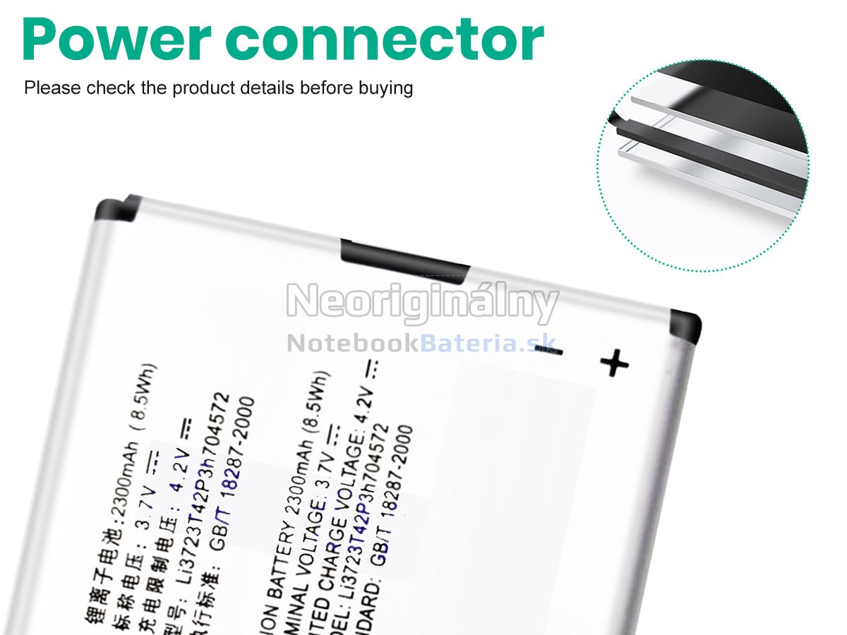 Náhradná batéria pre ZTE MF91 4G WIFI